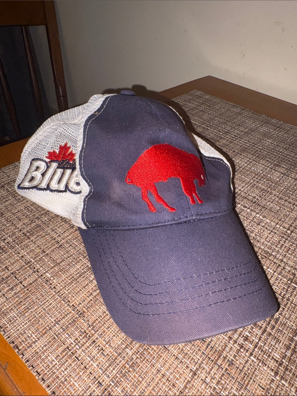Throwback buffalo bills labatt trucker mesh hat